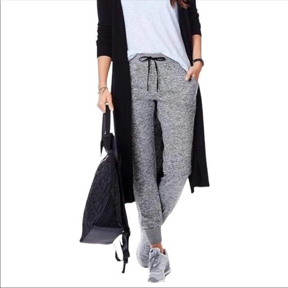 Athleta Pants - Athleta The Flux Marled Gray Jogger Pants